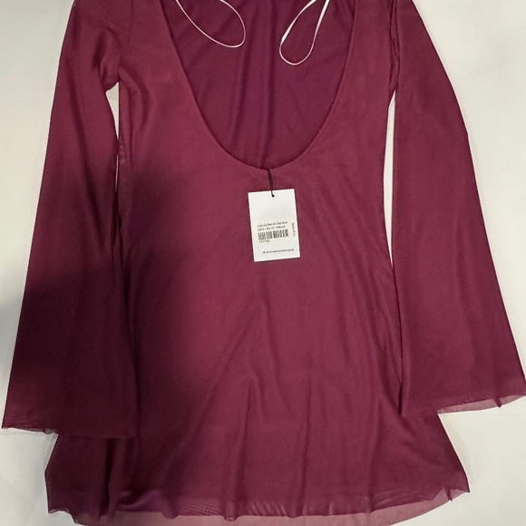 Princess Polly Lukea Long Sleeve Mini Dress Mauve - Size 6 - NEW With Tags. - Picture 11 of 16